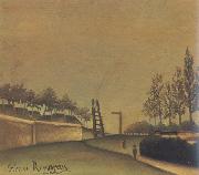 Henri Rousseau View of Vanves to the Left of the Gate of Vanves oil